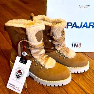 NEW Pajar Canadian fur lined waterproof suede boots